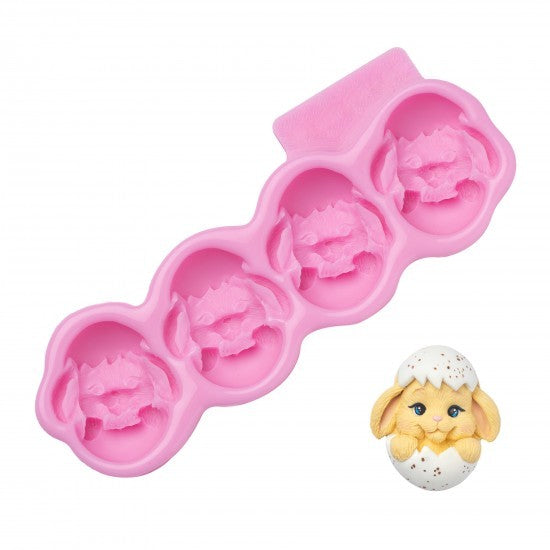 Forma silikonowa Króliczki jajko pralinka 3D