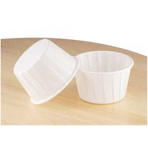 Papilotki papierowe do muffin babeczek – Białe 50×40 mm, 100 szt