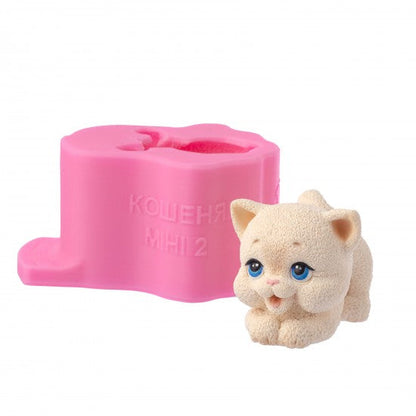 Forma silikonowa 3D Koteczek mini 2