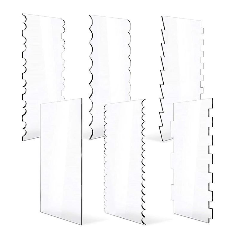 6-pak akrylowy skrobak do ciasta