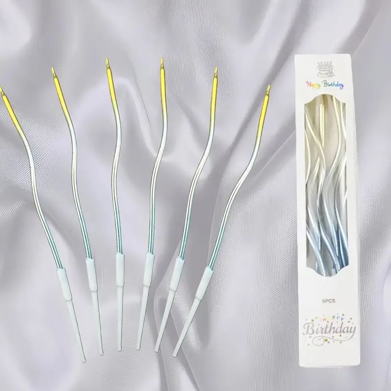 Zakręcone świeczki urodzinowe