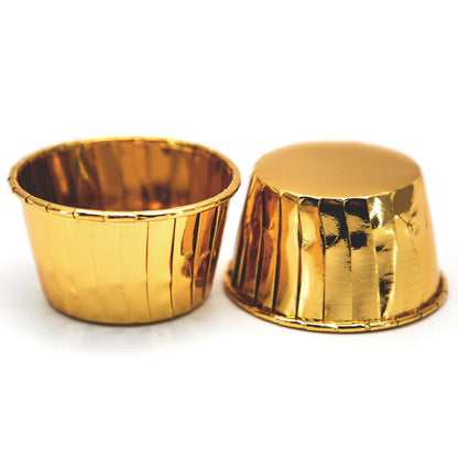 Papilotki do muffin / babeczek – 25 sztuk – Złote