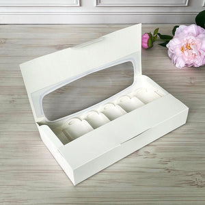 Pudełko na eklery i cakesicles z okienkiem, 31 x 14,5 x 5 cm – 5 szt.