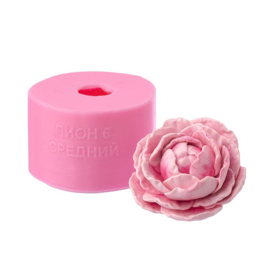 Forma silikonowa Piwonia 6 (średnia) 3D