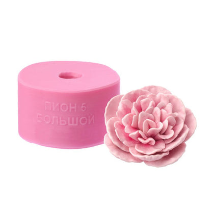 Forma silikonowa Piwonia 5 (duża) 3D