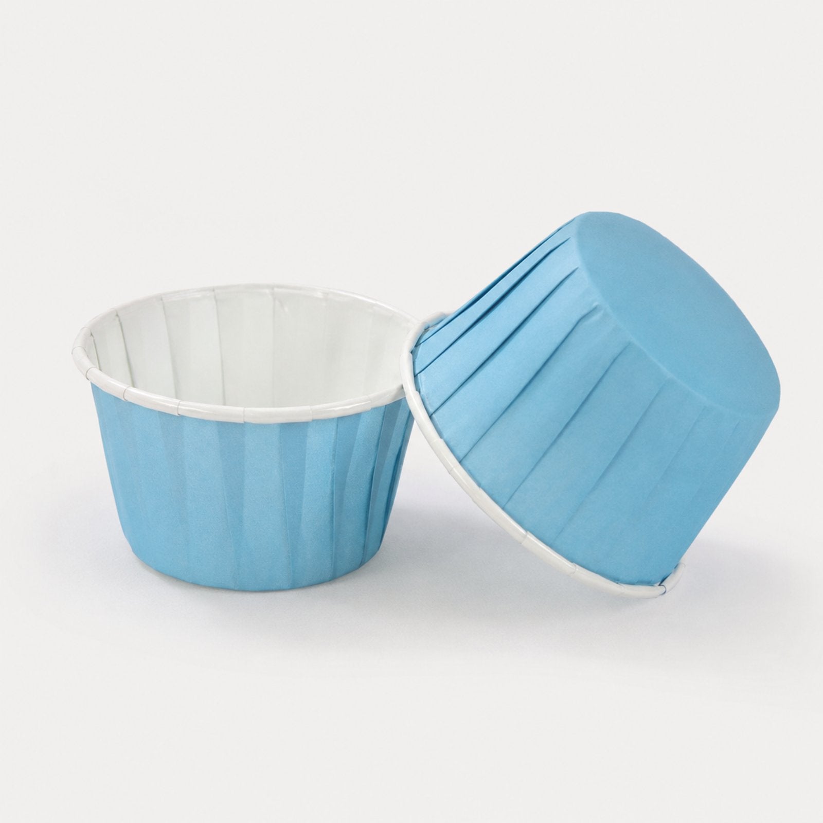 Papilotki do muffin / babeczek – 25 sztuk – Niebiesko/biały