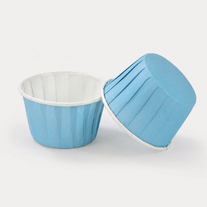 Papilotki do muffin / babeczek – 25 sztuk – Niebiesko/biały