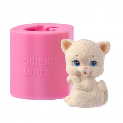 Forma silikonowa 3D Koteczek mini 3