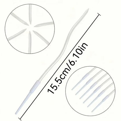 Zakręcone świeczki urodzinowe, biała perła, 11 cm - 6 szt.