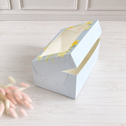 Pudełko na deser 25×17×11 cm z okienkiem, Wiosna – 5 szt.