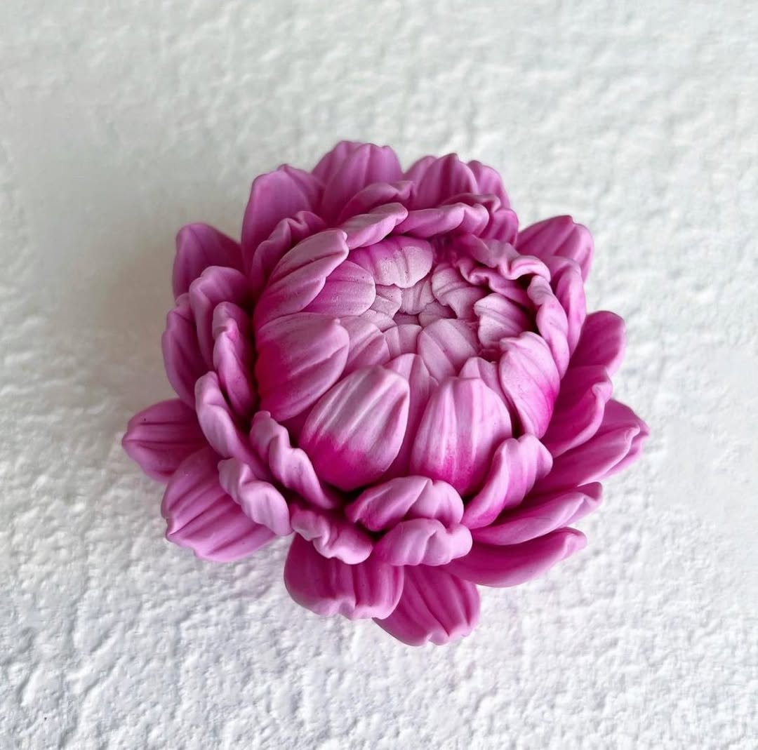 Forma silikonowa Chryzantema (duża) 3D