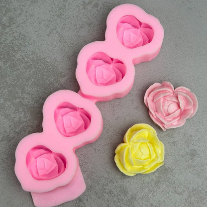 Forma silikonowa Różane serca 3D