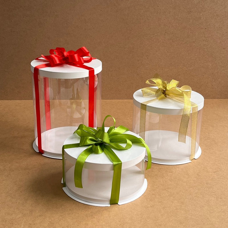 Przezroczyste pudełko na tort