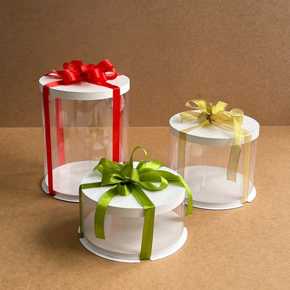 Przezroczyste pudełko na tort
