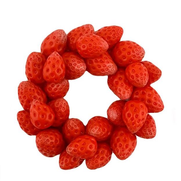 Forma silikonowa Truskawkowy wieniec mini 3D