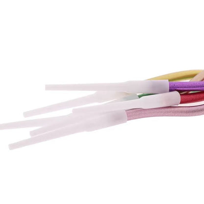 Zakręcone świeczki urodzinowe, metaliczne wielokolorowe, 11 cm – 6 szt.