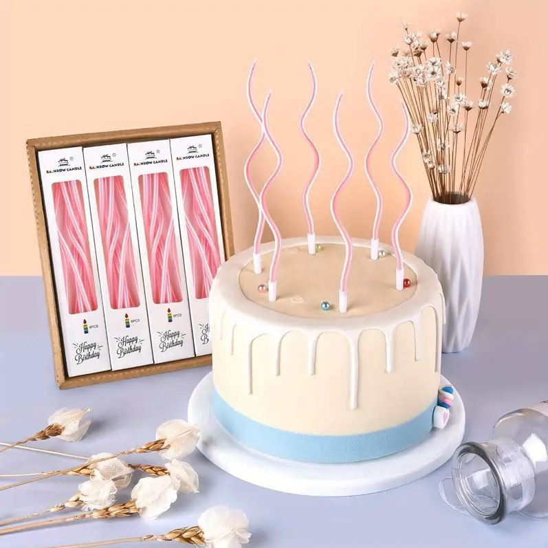 Zakręcone świeczki urodzinowe