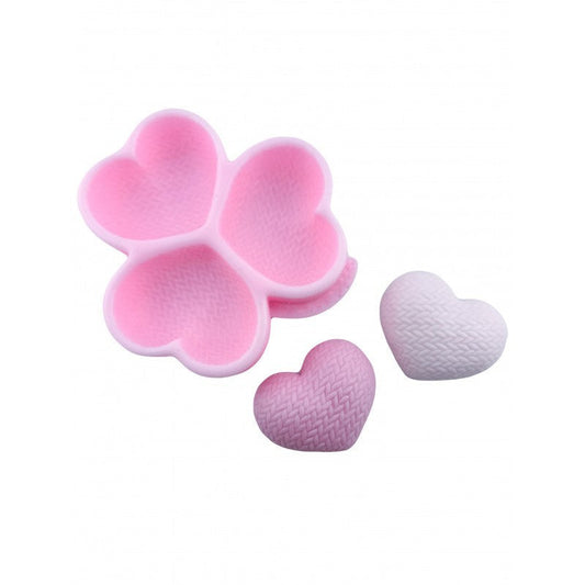 Forma silikonowa Dziergane serca