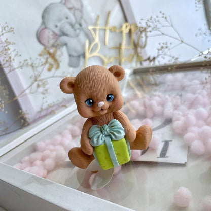 Forma silikonowa Miś z prezentem 3D