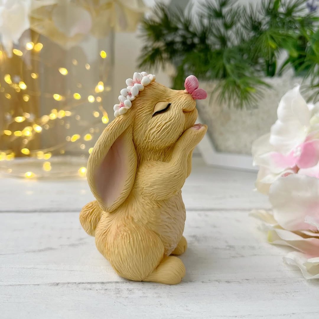 Silikonowa forma Zając z motylem 3D