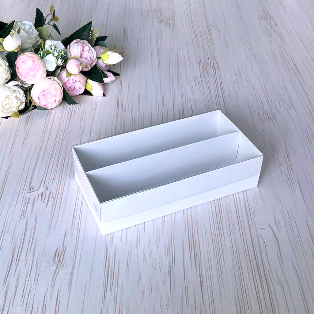 Przezroczyste pudełko na makaroniki 220×110×55 mm/PET