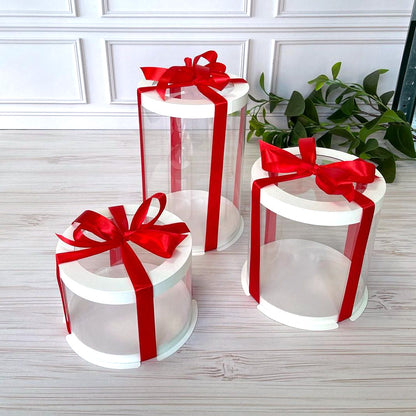 pudełko na tort przezroczyste z okienkiem